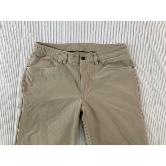 Lululemon ABC Slim Pants 32 Tan Utilitech Jeans LM5ABOS Men's Durable Stretch - Picture 3 of 12
